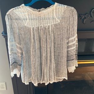 Black & Ivory Blouse